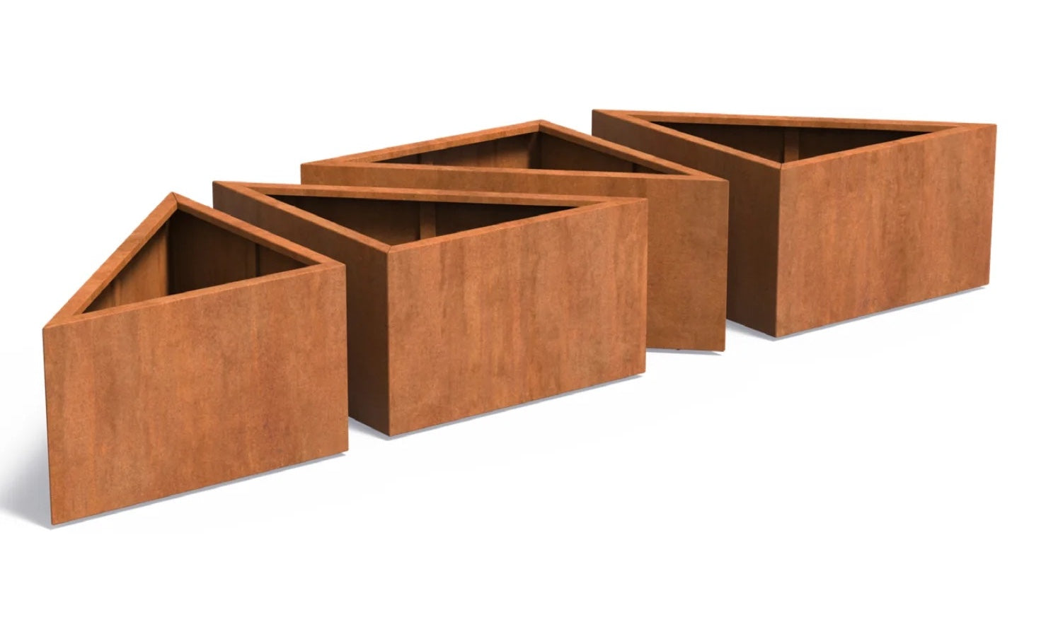 Dreieckige Pflanzgefe  modernes Design mit Charakter  GartenStuhl