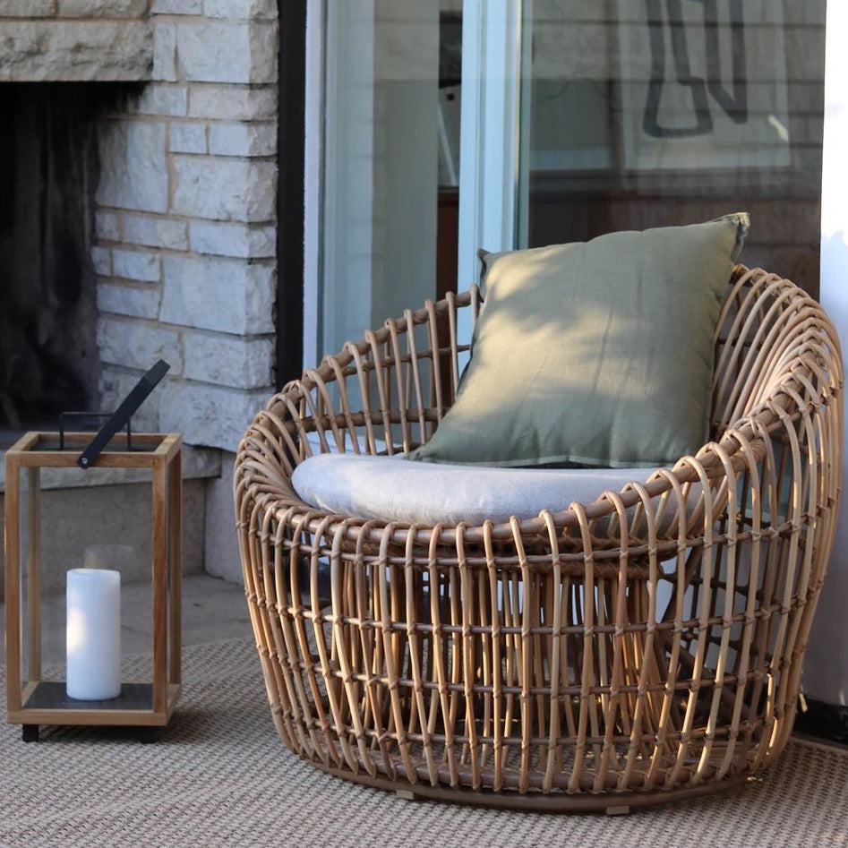 Cane-line Nest Loungesessel rund, Cane-line Weave® – Garten‑Stuhl