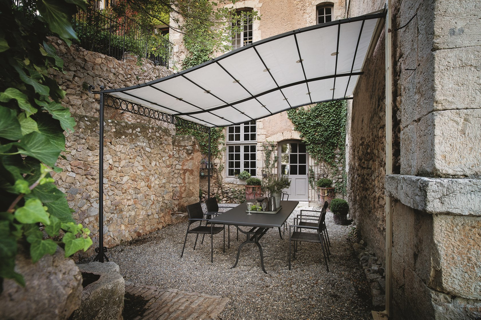 Unopiu Anbaupergola Ermitage mit wasserfester Plane