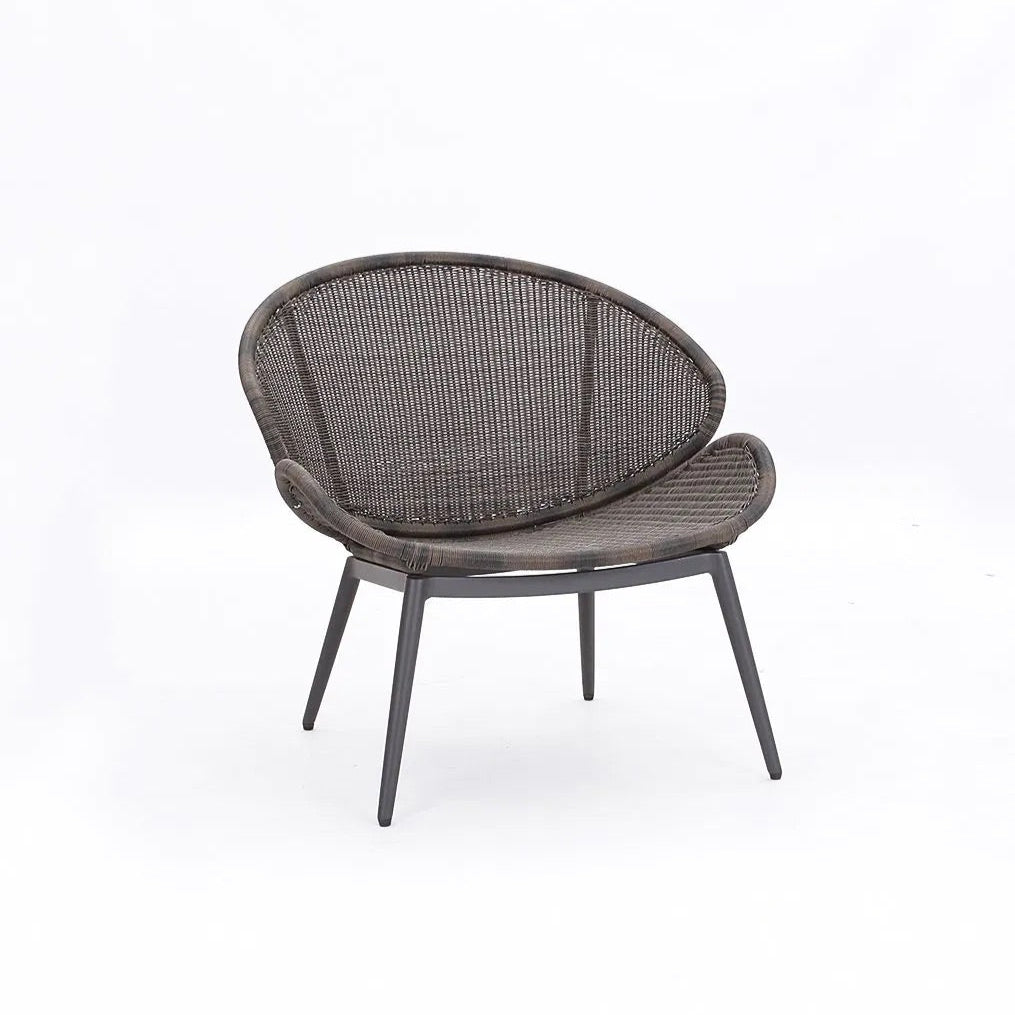 Unopiù Nacre Loungesessel – WaProLace® Geflecht in Antique Brown