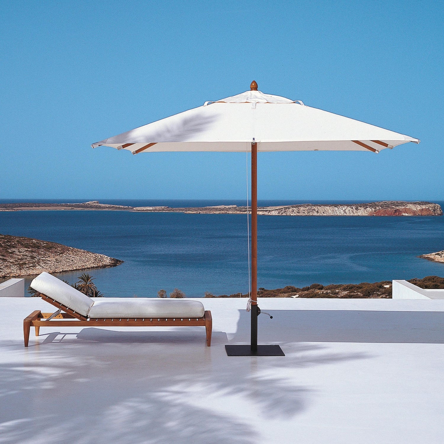 Unopiù Lipari Sonnenschirm 300×400 cm – naturfarben, rechteckig