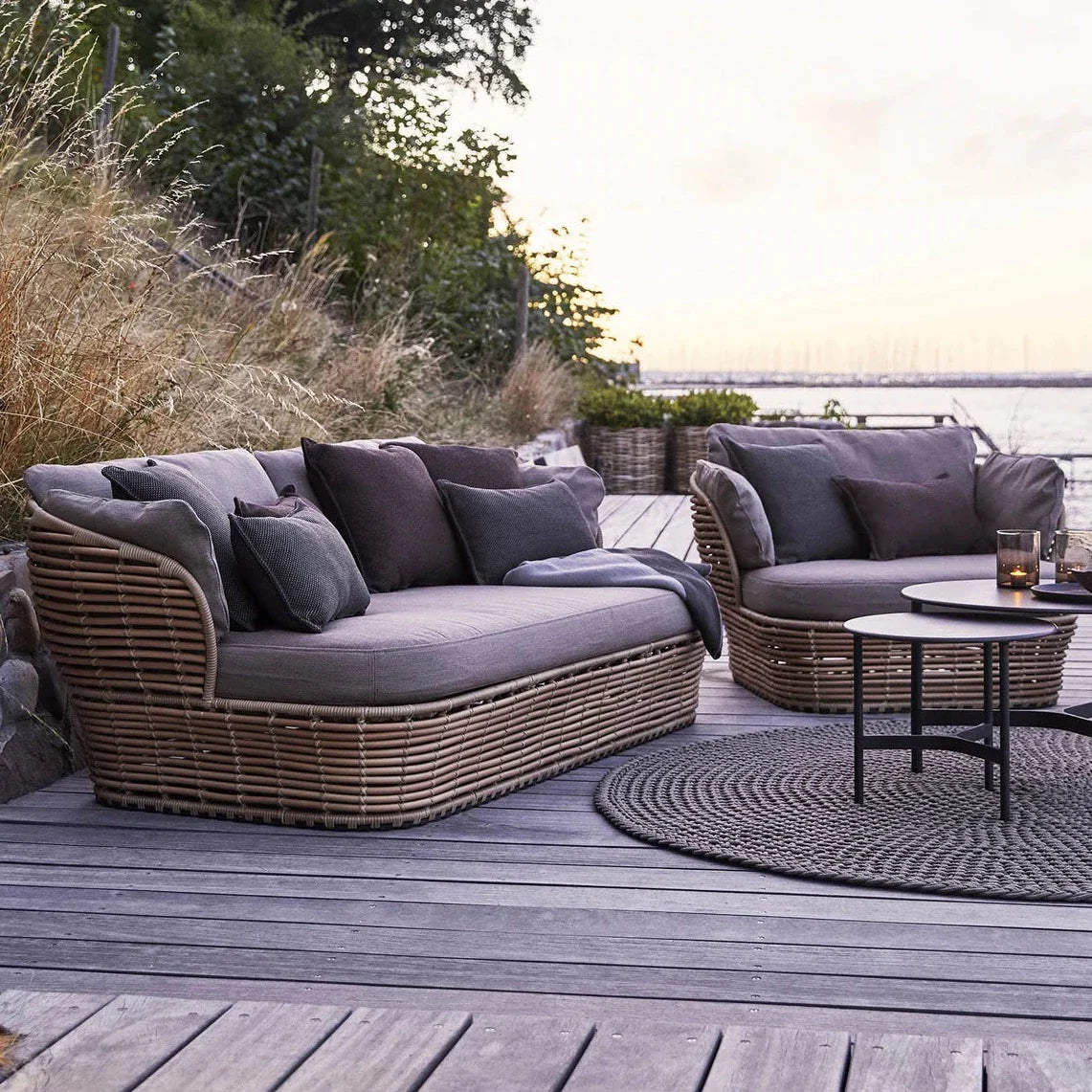 Cane-Line Basket – dänisches Outdoor-Design