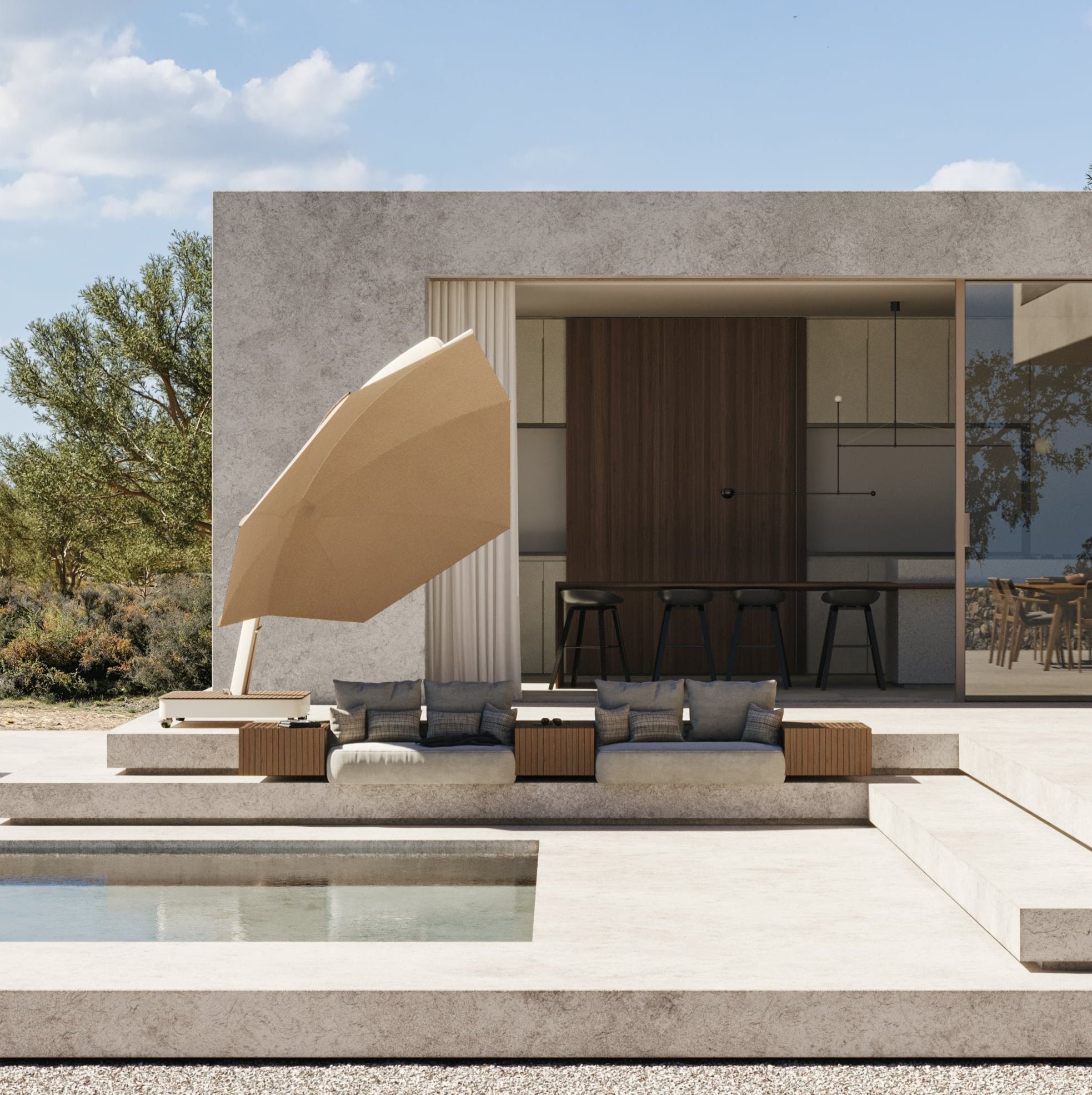 Asymmetrische Sonnenschirme – flexibler Sonnenschutz mit modernem Design