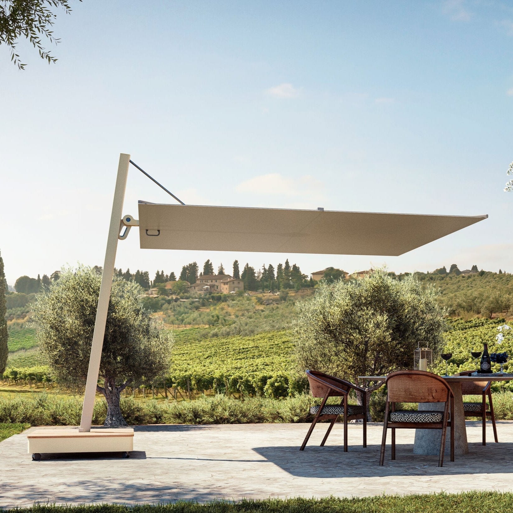 Quadratische Sonnenschirme – klarer Stil und zuverlässiger Sonnenschutz