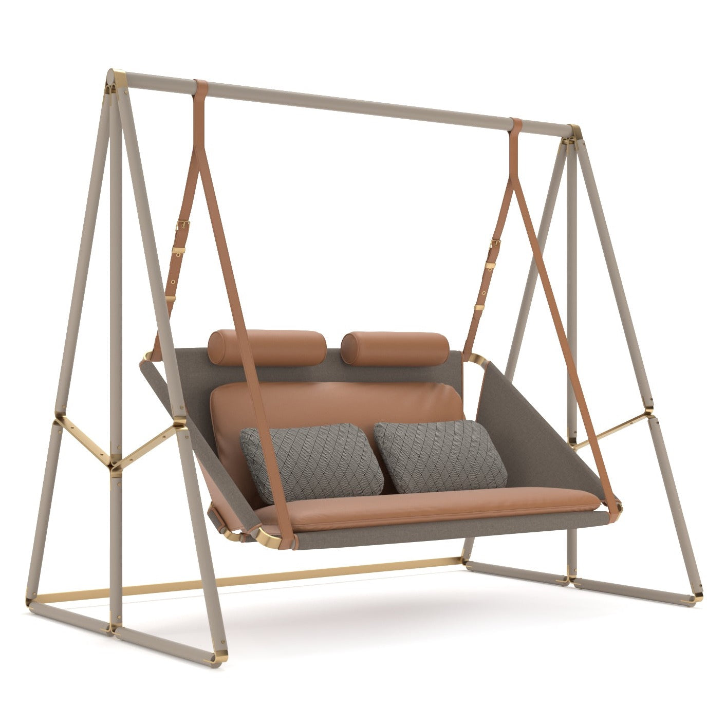 Außergewöhnliches Design-Hängesofa im Garten