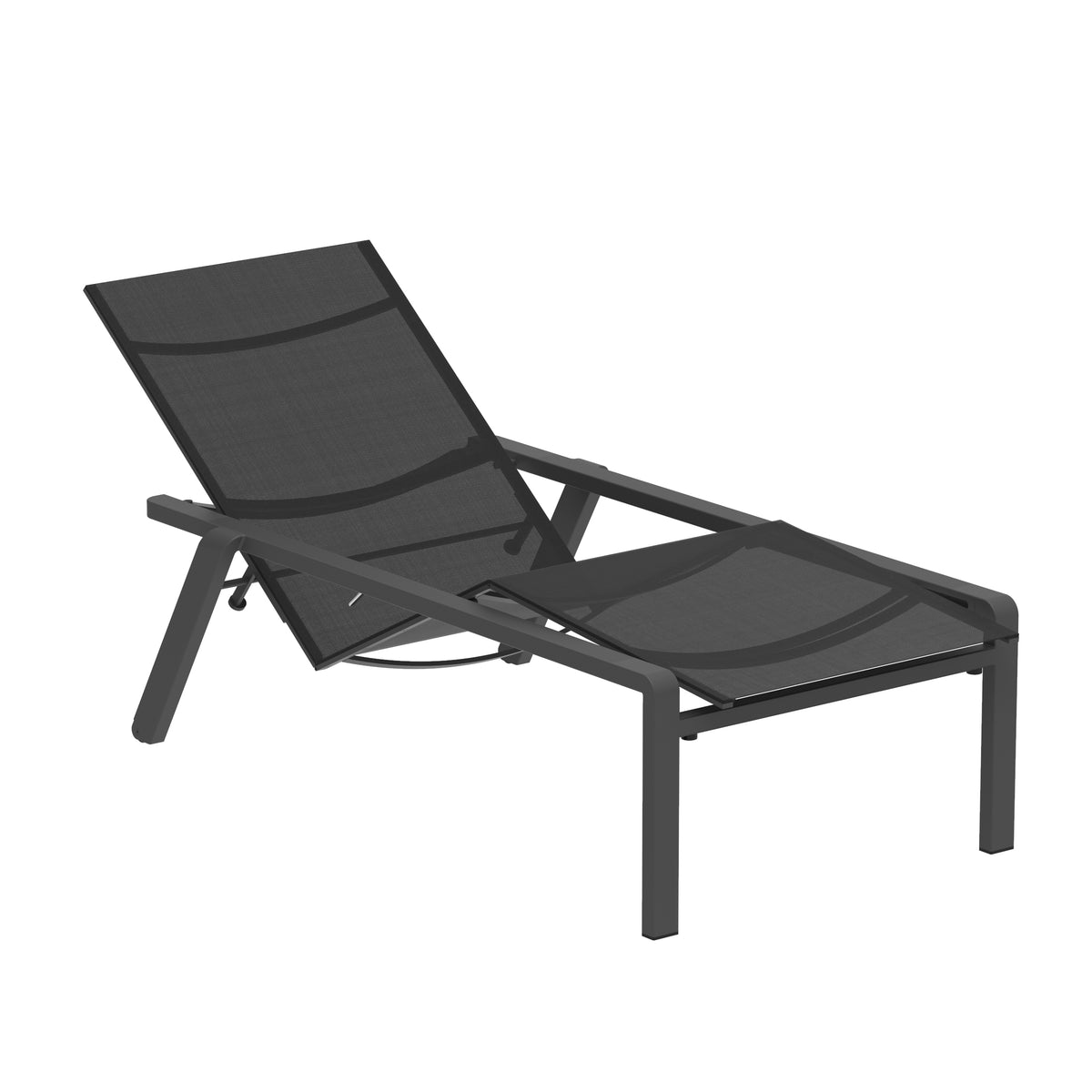 Royal Botania Alura Sonnenliege aus Aluminium in Anthrazit