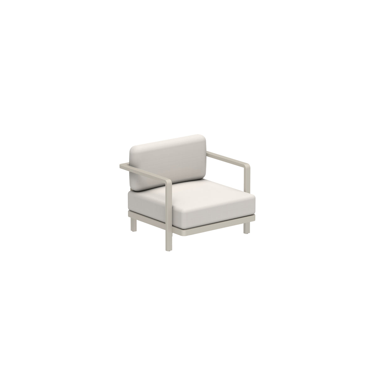 Royal Botania Alura Lounge Einzelsitzer, Gestell pebble, Bespannung perlgrau (pearl grey)