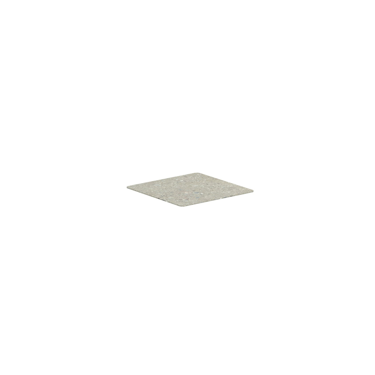 Royal Botania Alura Lounge Tischplatte – 80 × 80 cm · Keramik grau gemustert (Ceppo Dolomitica)