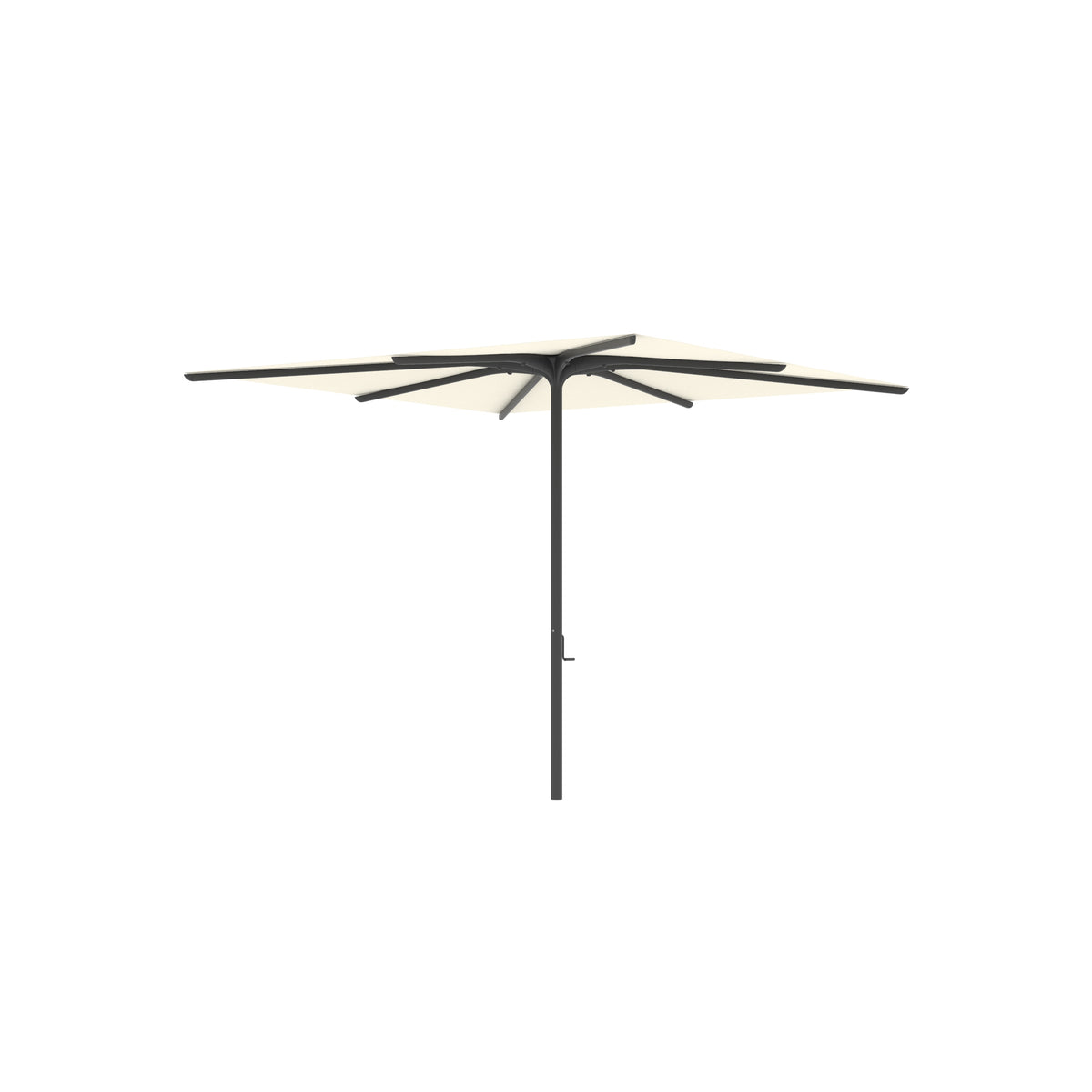 Royal Botania Bloom Sonnenschirm 2,75 x 2,75 m, Gestell anthrazit, Bespannung ecru