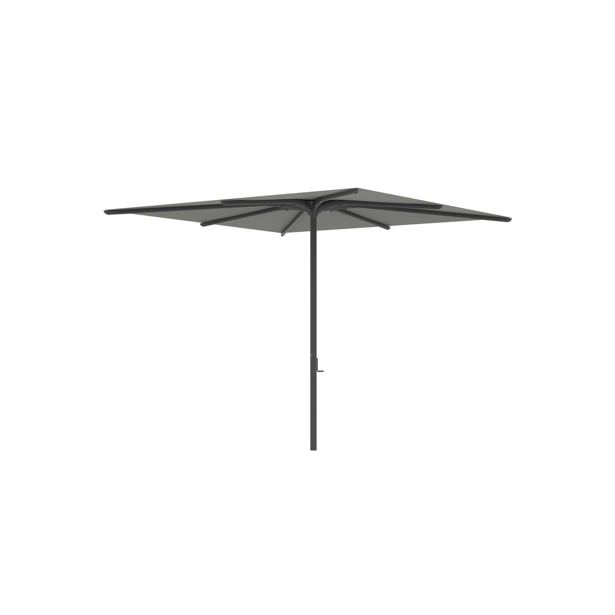 Royal Botania Bloom Sonnenschirm 2,75 x 2,75 m, Gestell anthrazit, Bespannung rock