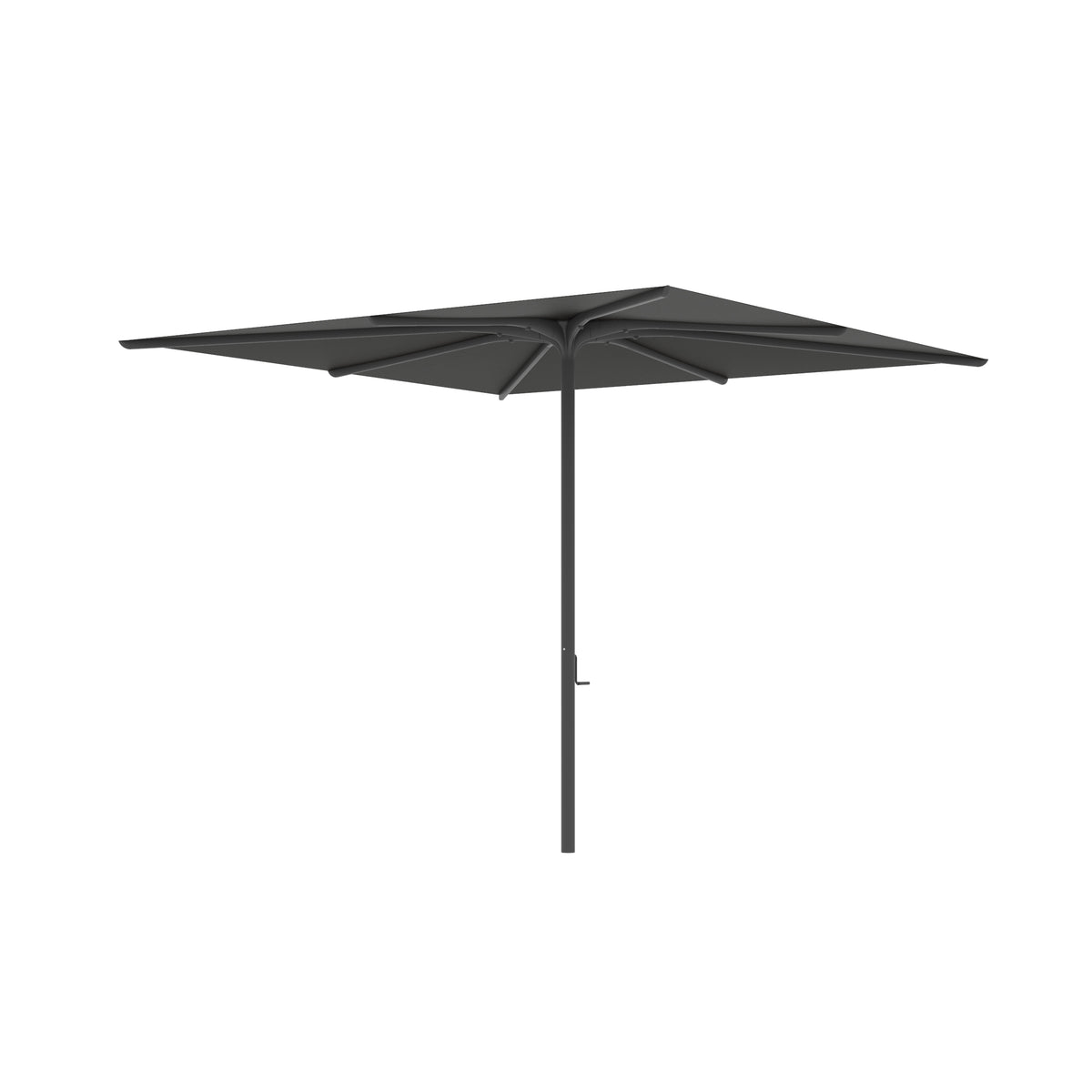 Royal Botania Bloom Sonnenschirm 2,75 x 2,75 m, Gestell anthrazit, Bespannung schwarz (black)