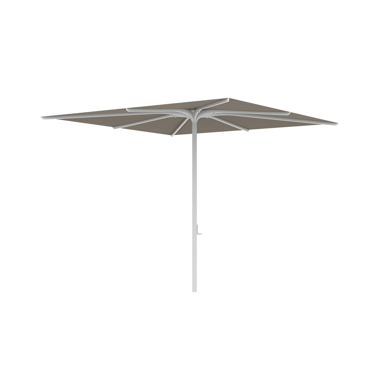 Royal Botania Bloom Sonnenschirm 2,75 x 2,75 m, Gestell weiß, Bespannung cappuccino