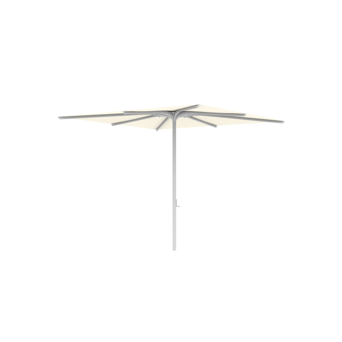 Royal Botania Bloom Sonnenschirm 2,75 x 2,75 m, Gestell weiß, Bespannung ecru