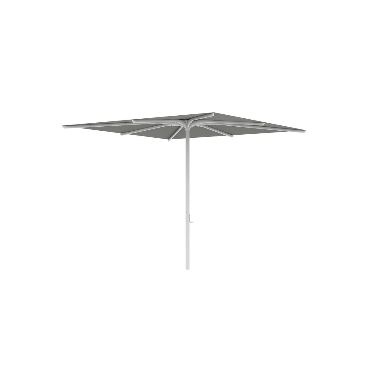 Royal Botania Bloom Sonnenschirm 2,75 x 2,75 m, Gestell weiß, Bespannung rock
