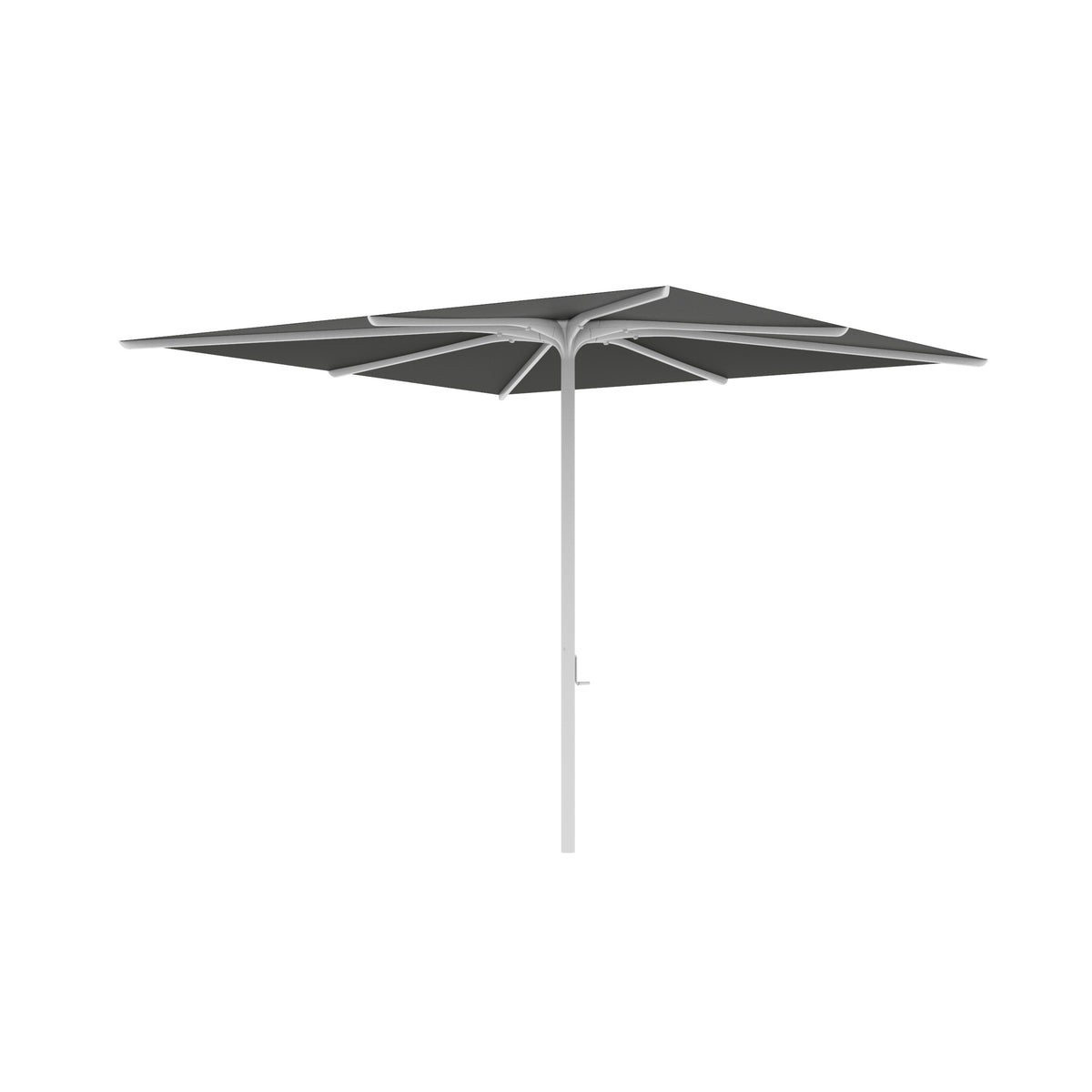 Royal Botania Bloom Sonnenschirm 2,75 x 2,75 m, Gestell weiß, Bespannung schwarz (black)