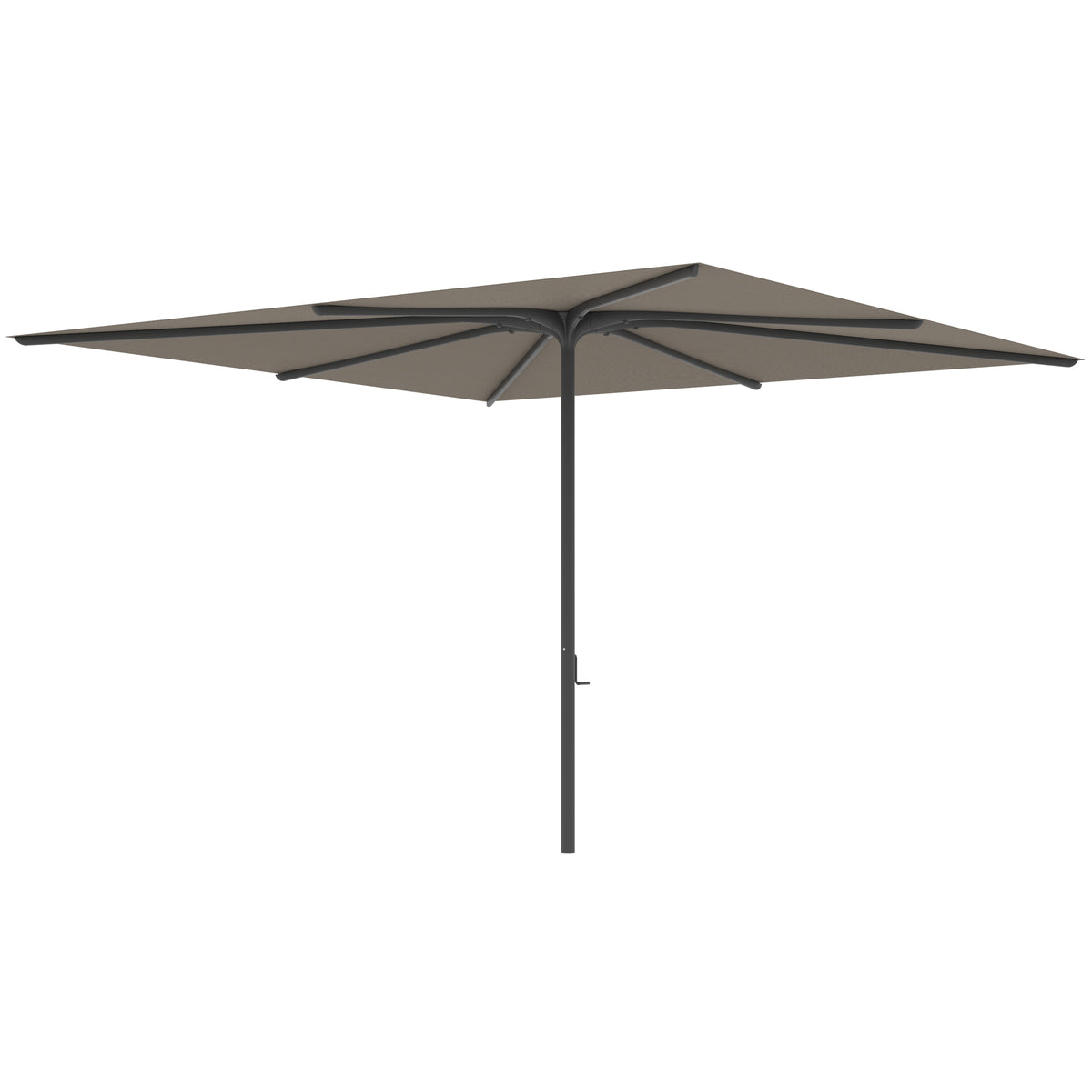 Royal Botania Bloom Sonnenschirm 3,4 x 3,4 m, Gestell anthrazit, Bespannung cappuccino