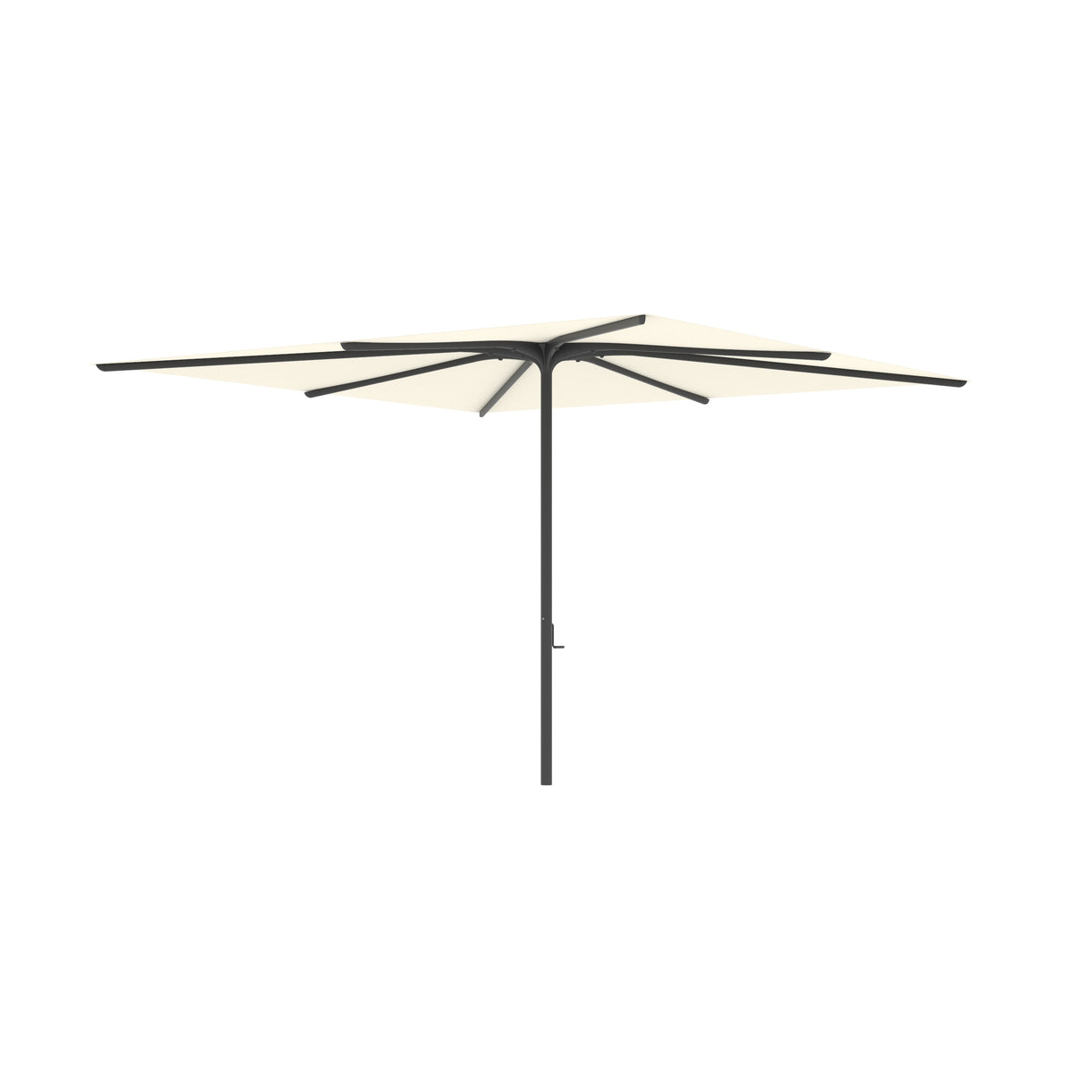 Royal Botania Bloom Sonnenschirm 3,4 x 3,4 m, Gestell anthrazit, Bespannung ecru