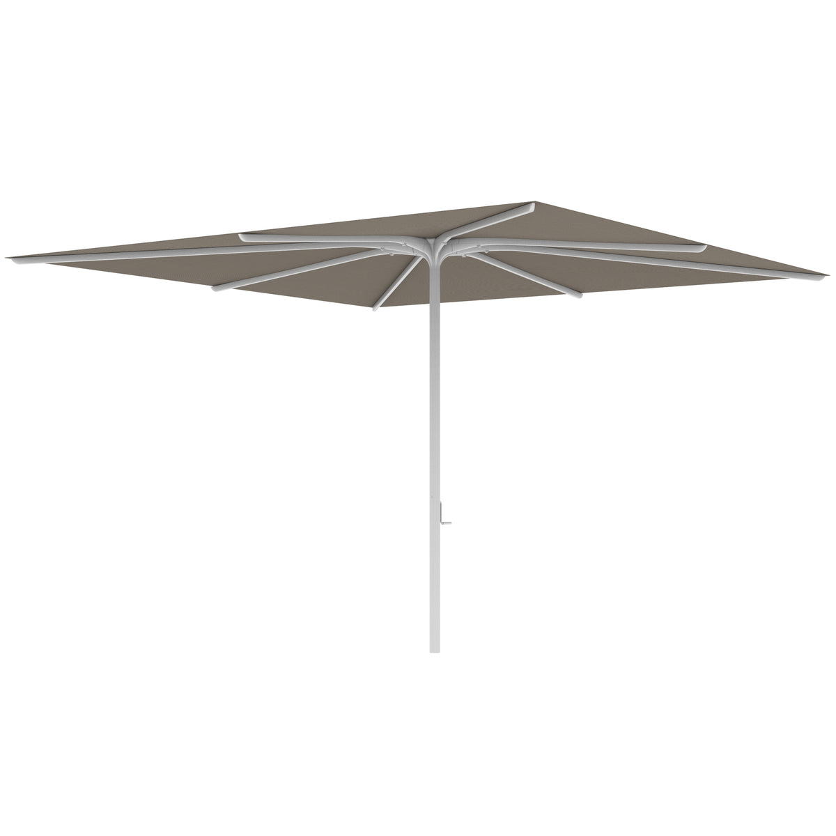 Royal Botania Bloom Sonnenschirm 3,4 x 3,4 m, Gestell weiß, Bespannung cappuccino
