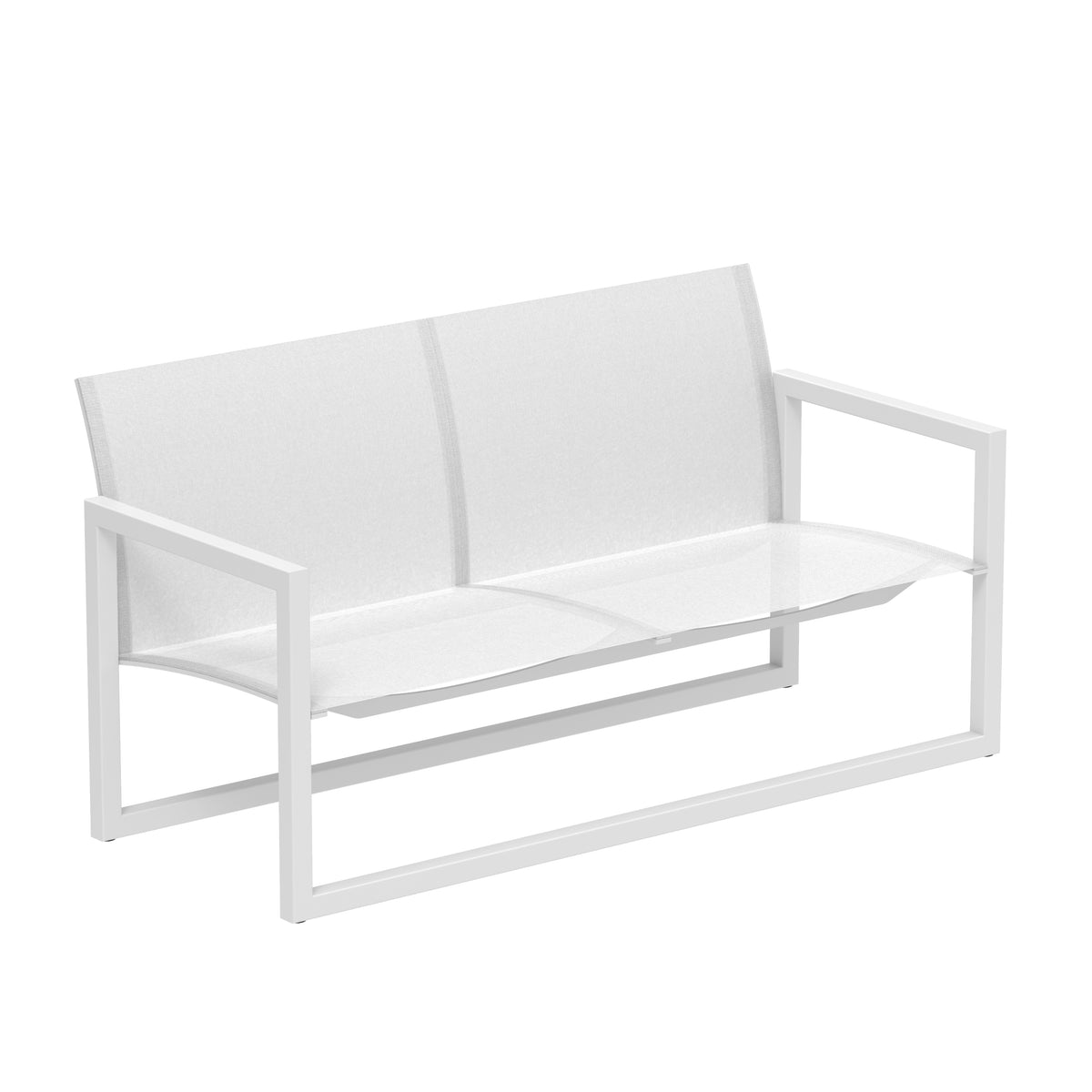 Royal Botania Ninix Bank, Gestell weiß, Batyline weiß (white)