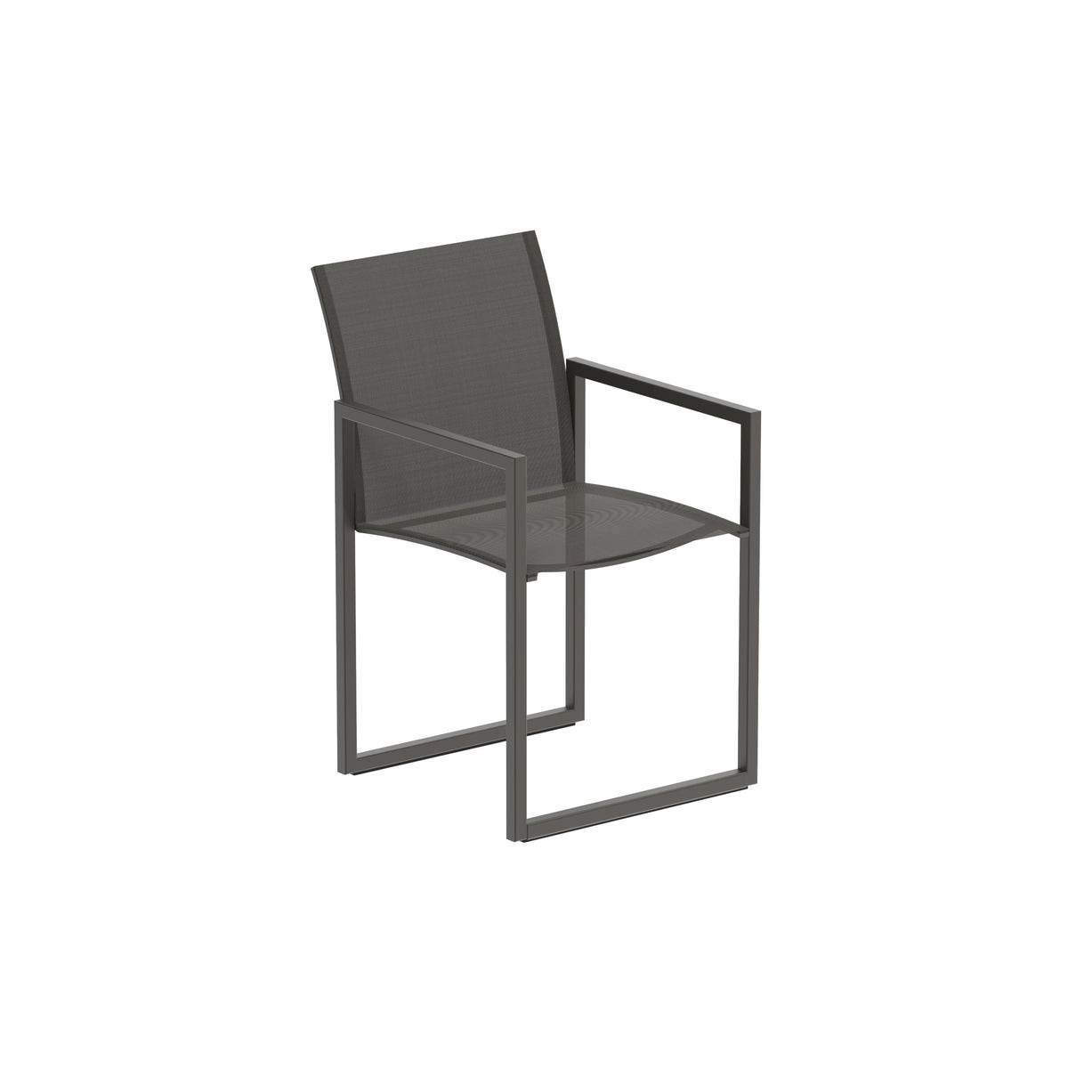 Royal Botania Ninix Stuhl, Gestell bronze, Batyline graphit (graphite)
