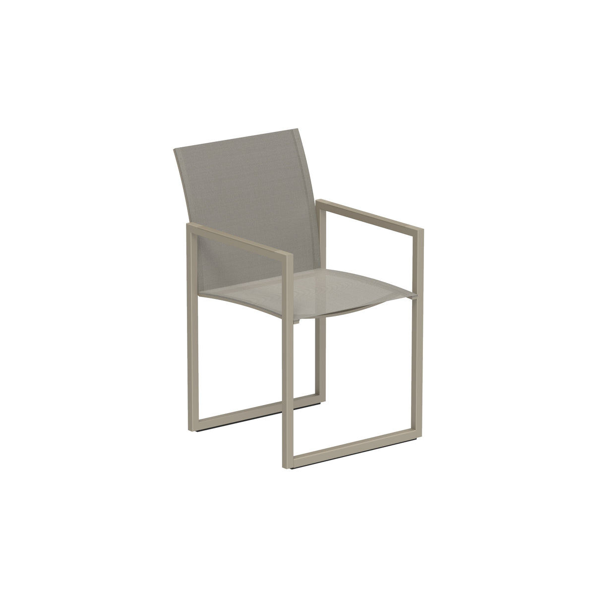 Royal Botania Ninix Stuhl, Gestell sand, Batyline perlgrau (pearl grey)