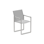 Royal Botania Ninix Stuhl, Edelstahl gebürstet, Batyline weiß (white)