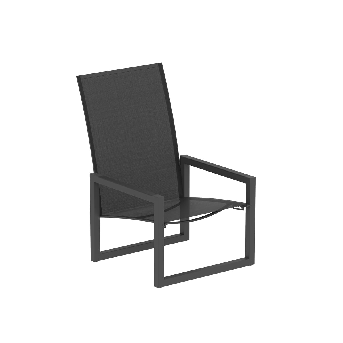Royal Botania Ninix Relaxsessel, Gestell anthrazit, Batyline schwarz (black)