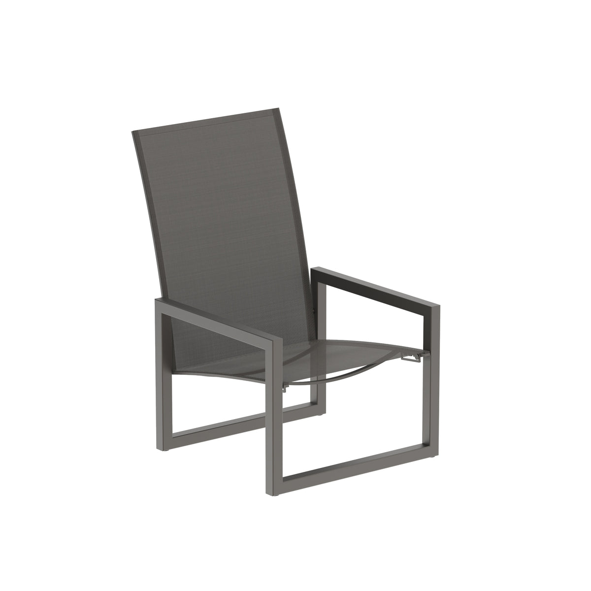 Royal Botania Ninix Relaxsessel, Gestell bronze, Batyline graphit (graphite)