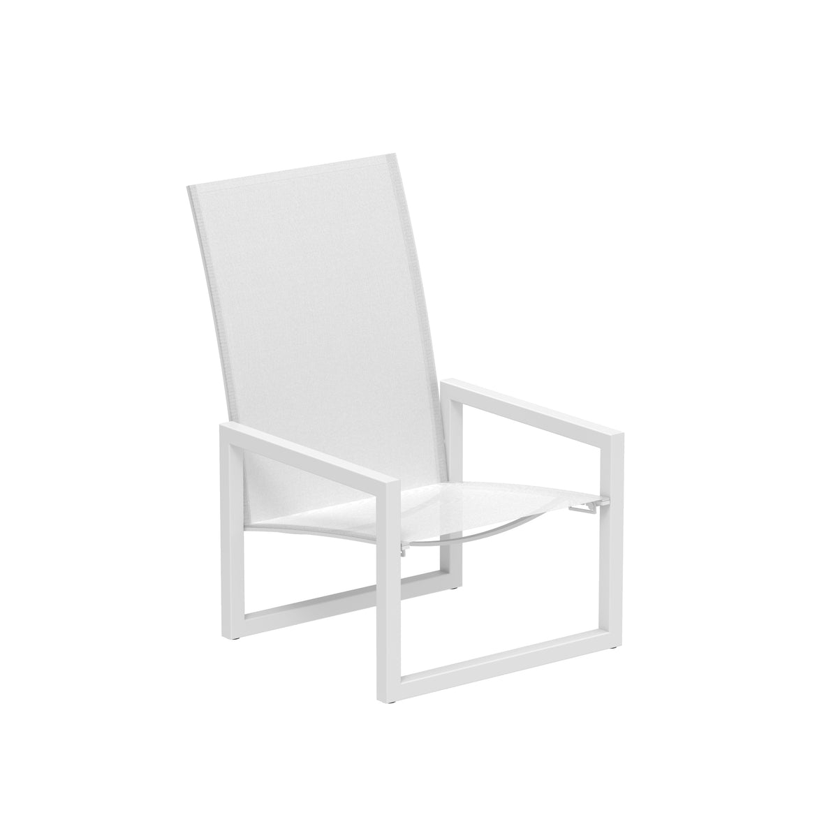 Royal Botania Ninix Relaxsessel, Gestell weiß, Batyline weiß (white)
