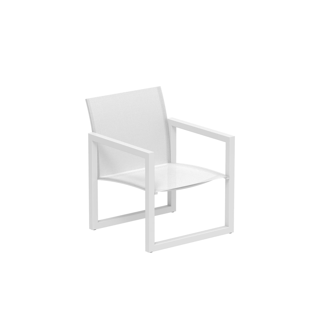 Royal Botania Ninix Loungestuhl, Gestell weiß, Batyline weiß (white)