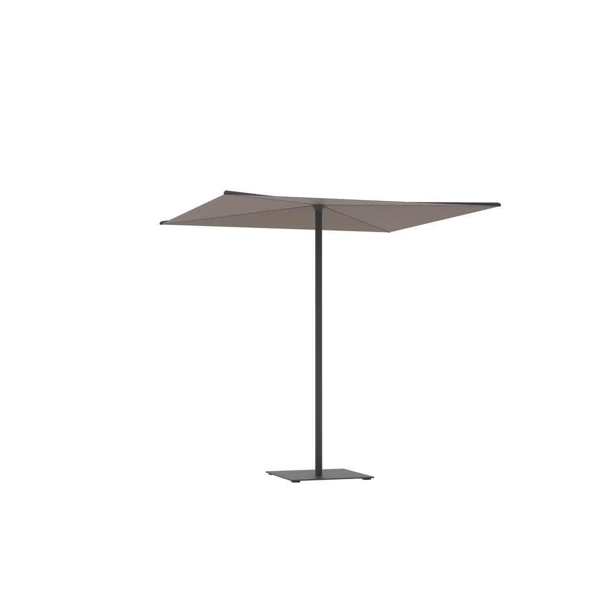 Royal Botania Oazz Sonnenschirm 2,2 x 2,2 m, Gestell anthrazit, Bespannung cappuccino