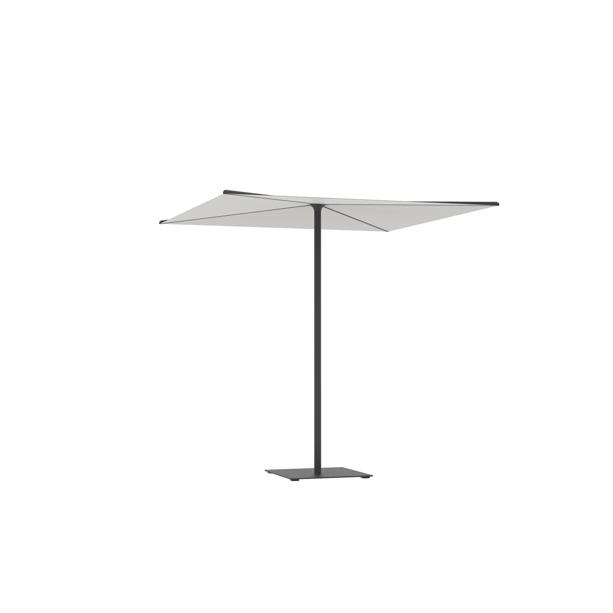 Royal Botania Oazz Sonnenschirm 2,2 x 2,2 m, Gestell anthrazit, Bespannung weiß (white)