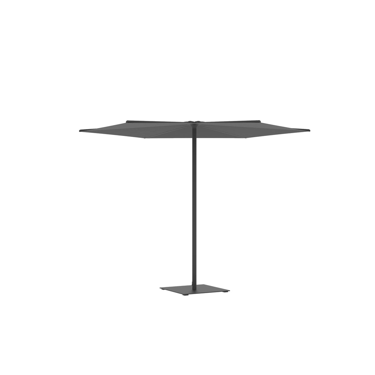 Royal Botania Oazz Sonnenschirm Ø 3 m, Gestell anthrazit, Bespannung schwarz (black)
