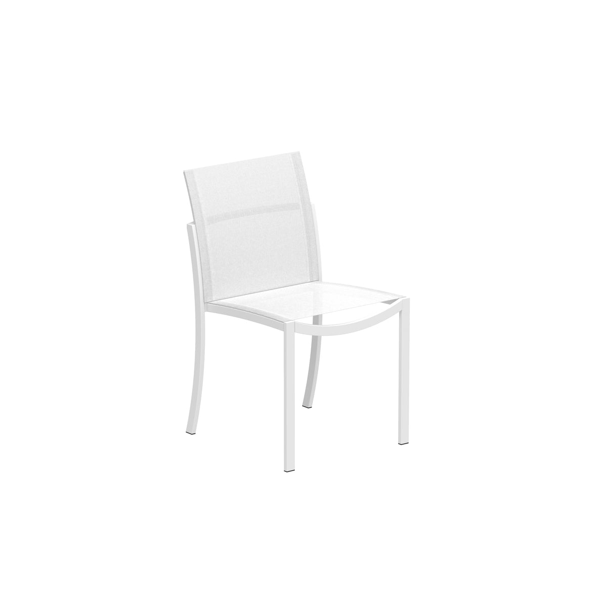 Royal Botania O-zon Stuhl, Gestell weiß, Batyline weiß (white)