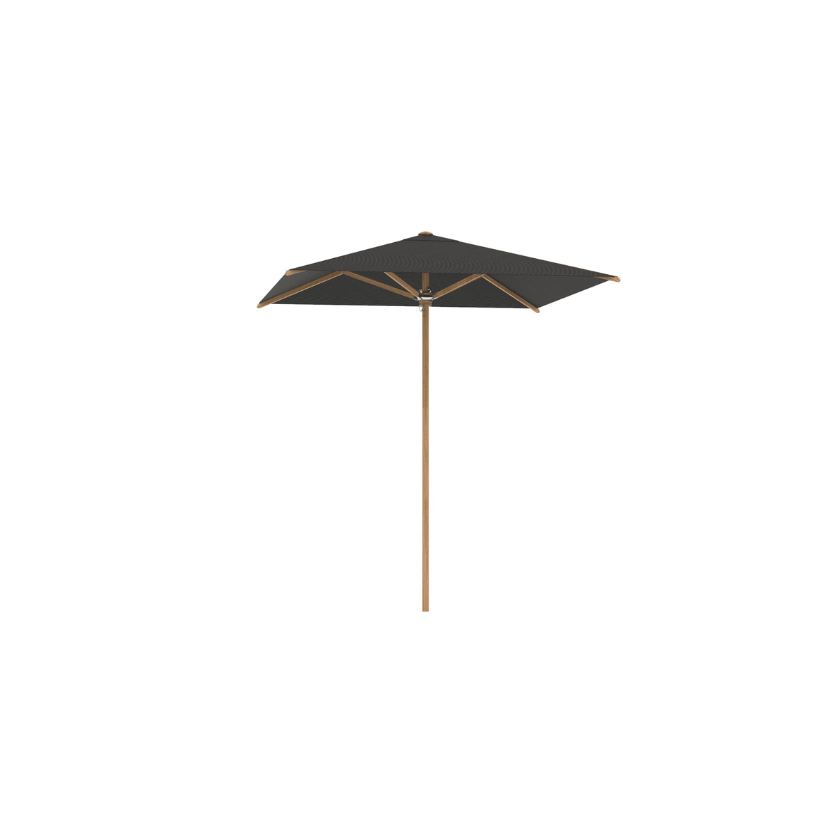 Royal Botania Shady Slim Sonnenschirm 2,2 x 2,2 m, Bespannung schwarz (black)