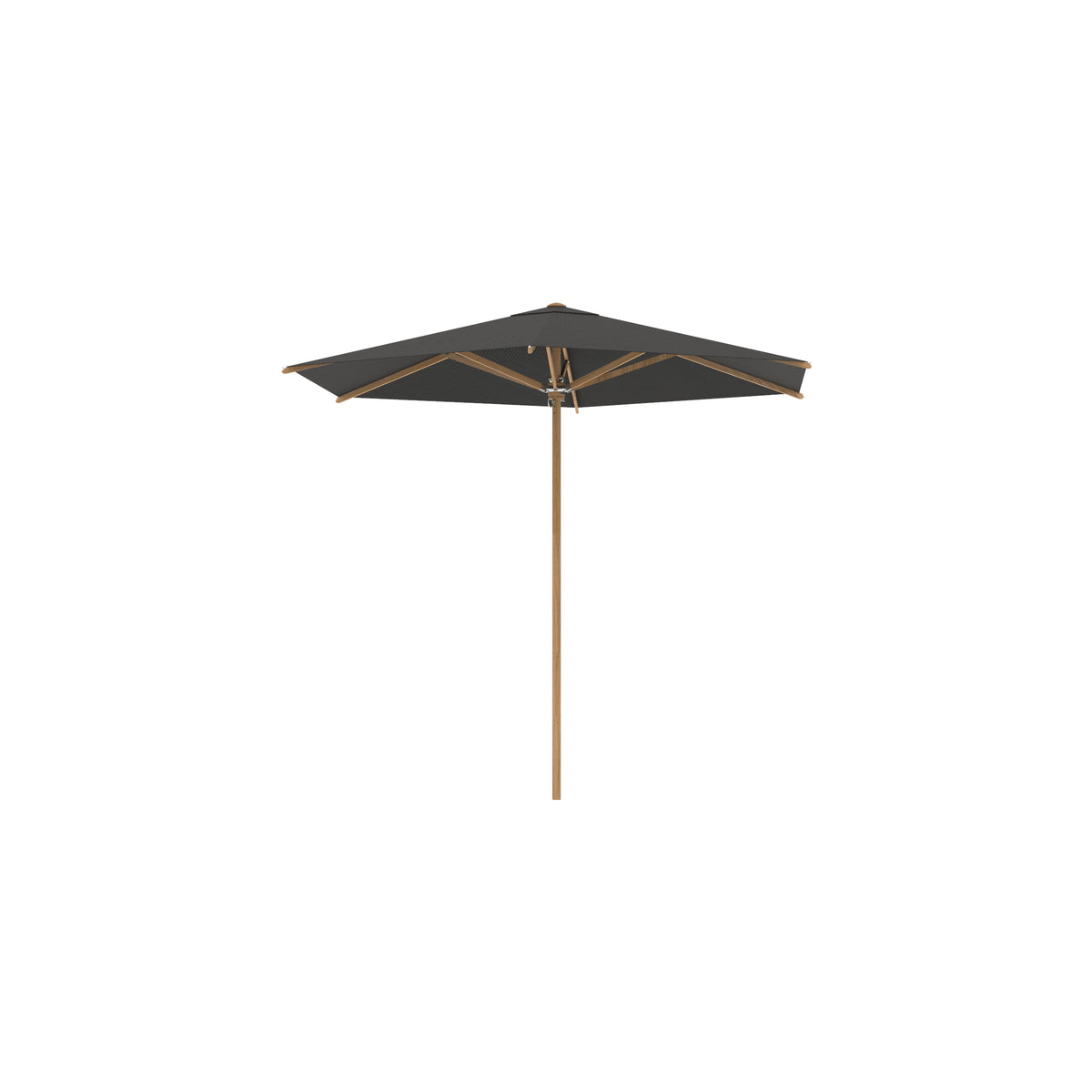 Royal Botania Shady Slim Sonnenschirm Ø 3 m, Bespannung schwarz (black)