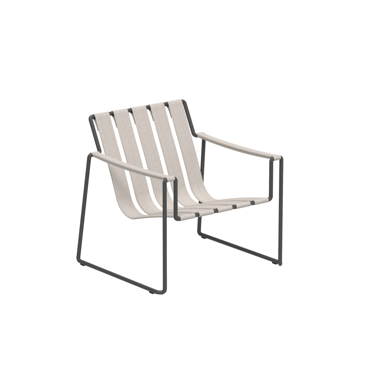 Royal Botania Strappy Relax Sessel, pebble, Gurtpolster Gurtpolster Textiline