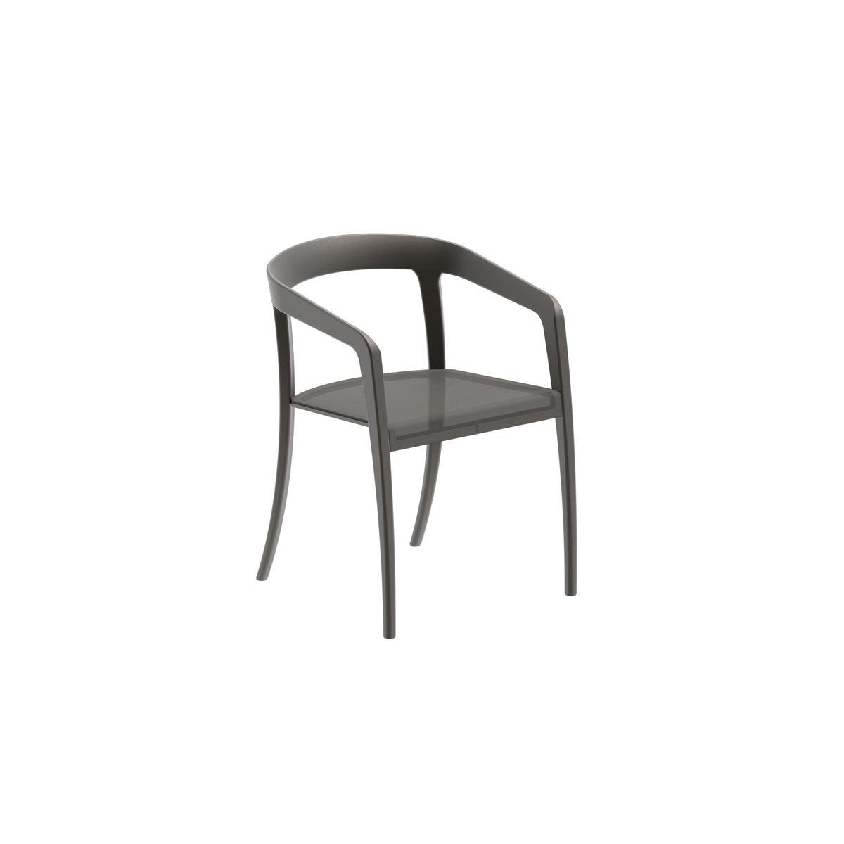 Royal Botania Jive Stuhl Batyline, Gestell bronze, Batyline graphit (graphite)