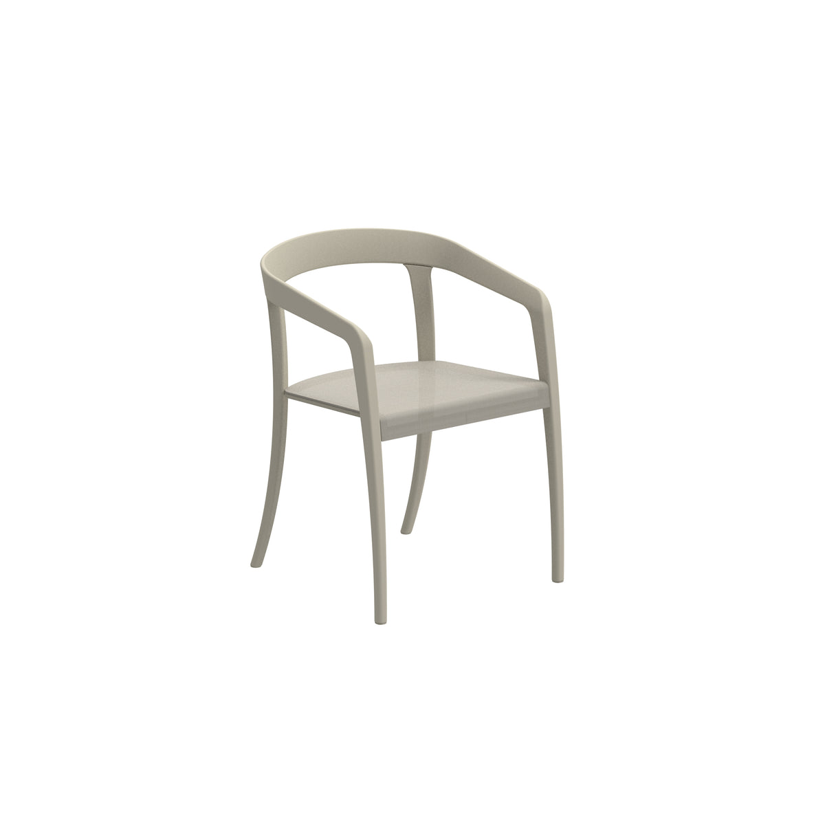 Royal Botania Jive Stuhl Batyline, Gestell pebble, Batyline perlgrau (pearl grey)