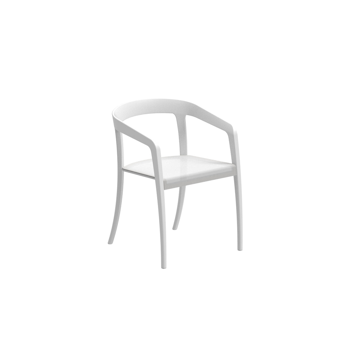 Royal Botania Jive Stuhl Batyline, Gestell weiß, Batyline weiß (white)
