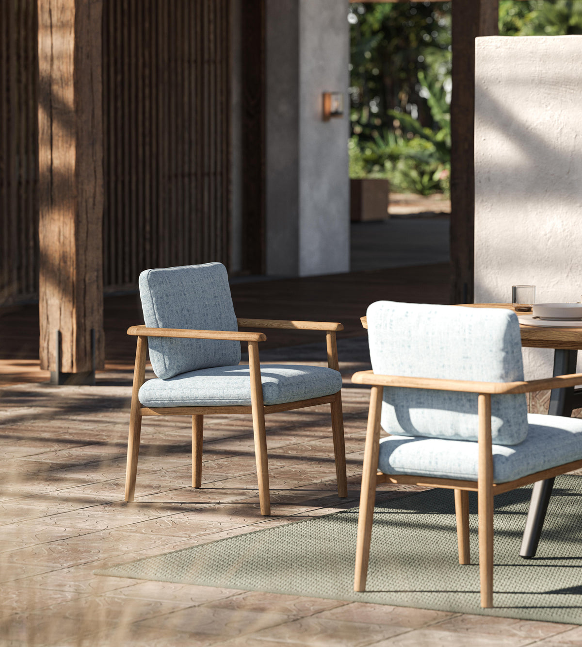 Royal Botania Mambo Relax Stuhl Teak im Außenbereich