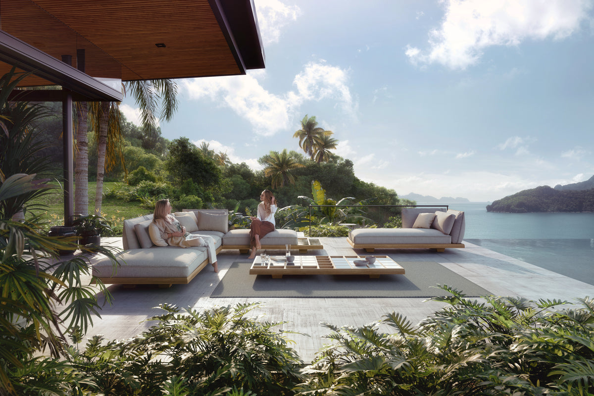 Royal Botania Mozaix Lounge im Außenbereich