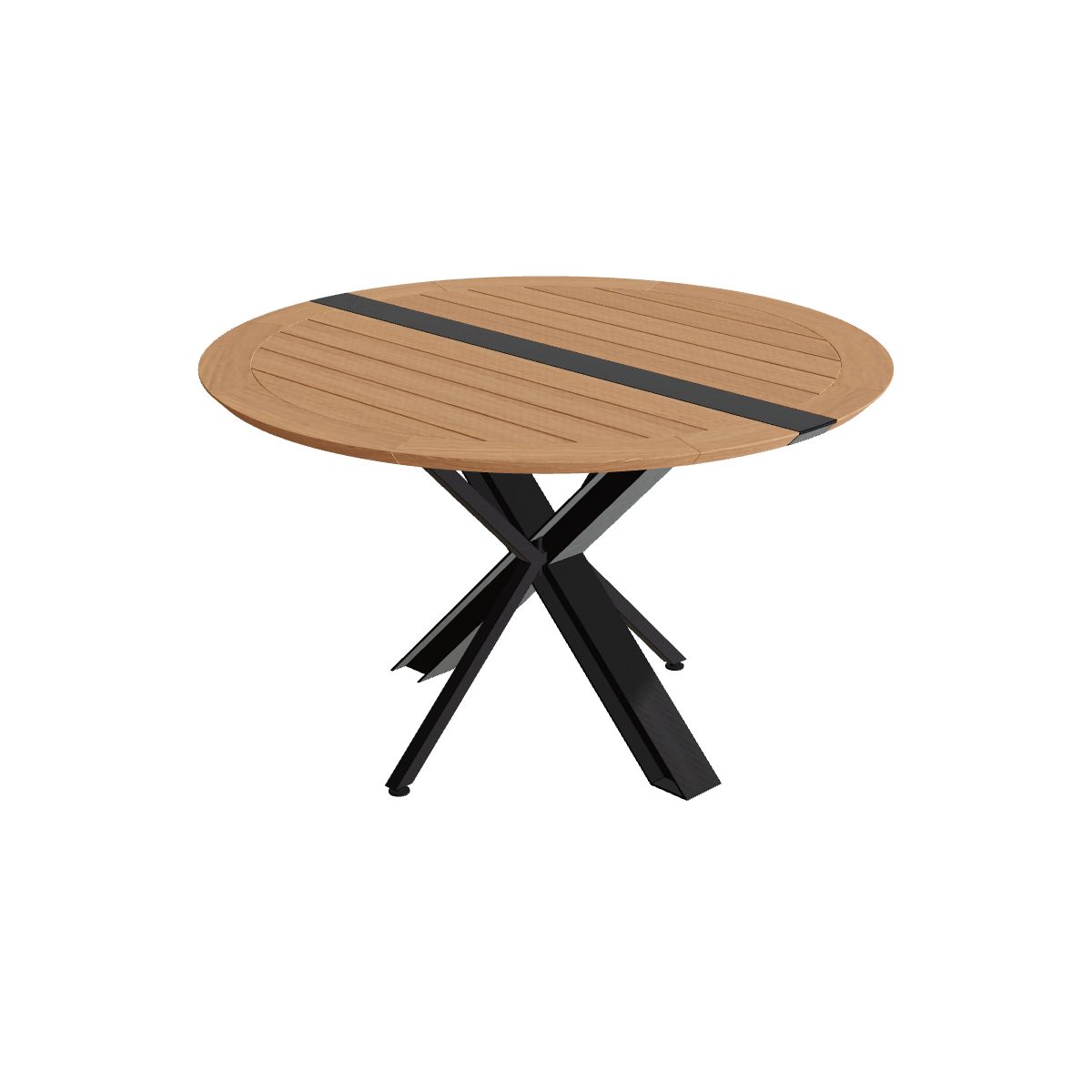 Royal Botania Traverse Klapptisch rund Ø 130 cm, Gestell bronze