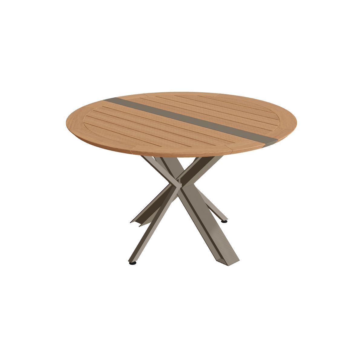 Royal Botania Traverse Klapptisch rund Ø 130 cm, Gestell sand