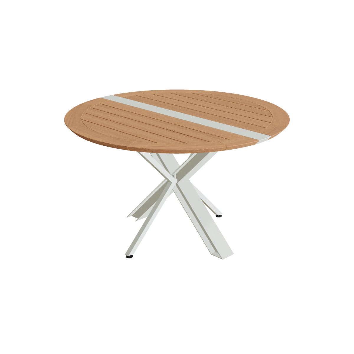 Royal Botania Traverse Klapptisch rund Ø 130 cm, Gestell weiß