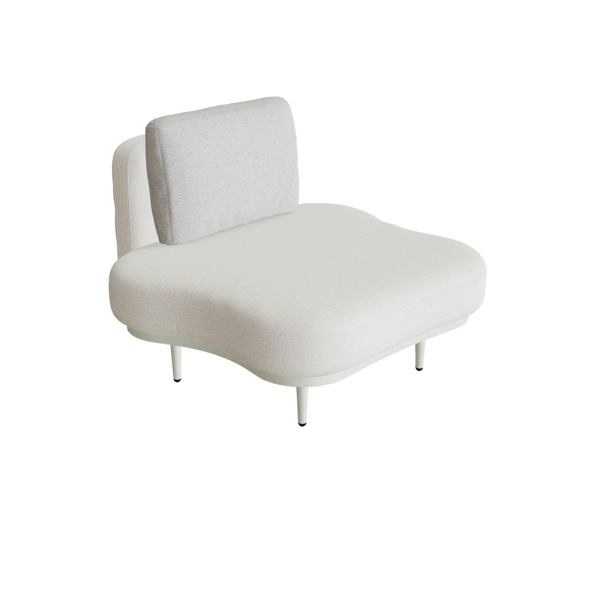 Royal Botania Organix Lounge Tisch 05 – weiß · Keramik weiß (white)
