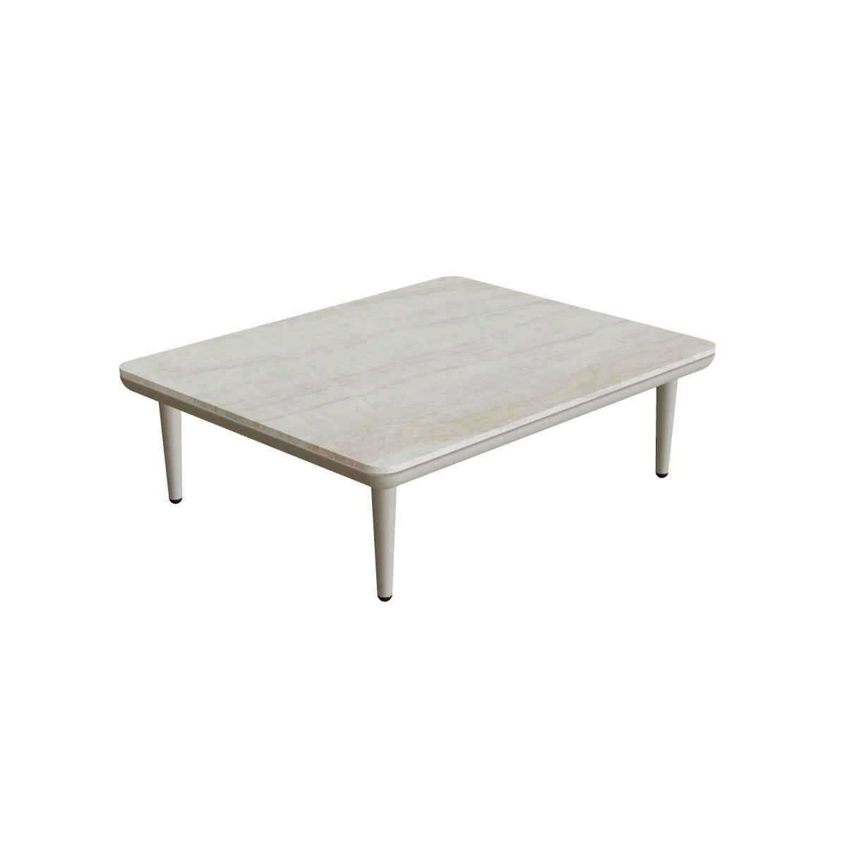 Royal Botania Styletto Lounge Tisch 72 x 90 cm – pebble · Keramik grau-braun geädert (Strato Quartz)