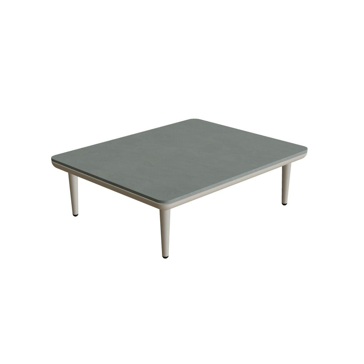 Royal Botania Styletto Lounge Tisch 72 x 90 cm – pebble · Keramik steingrün (Verdezza Amazon)