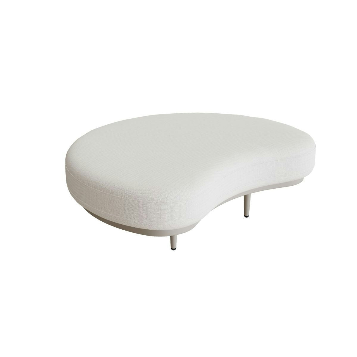 Royal Botania Organix Lounge Tisch 07 – pebble · Keramik weiß (white)