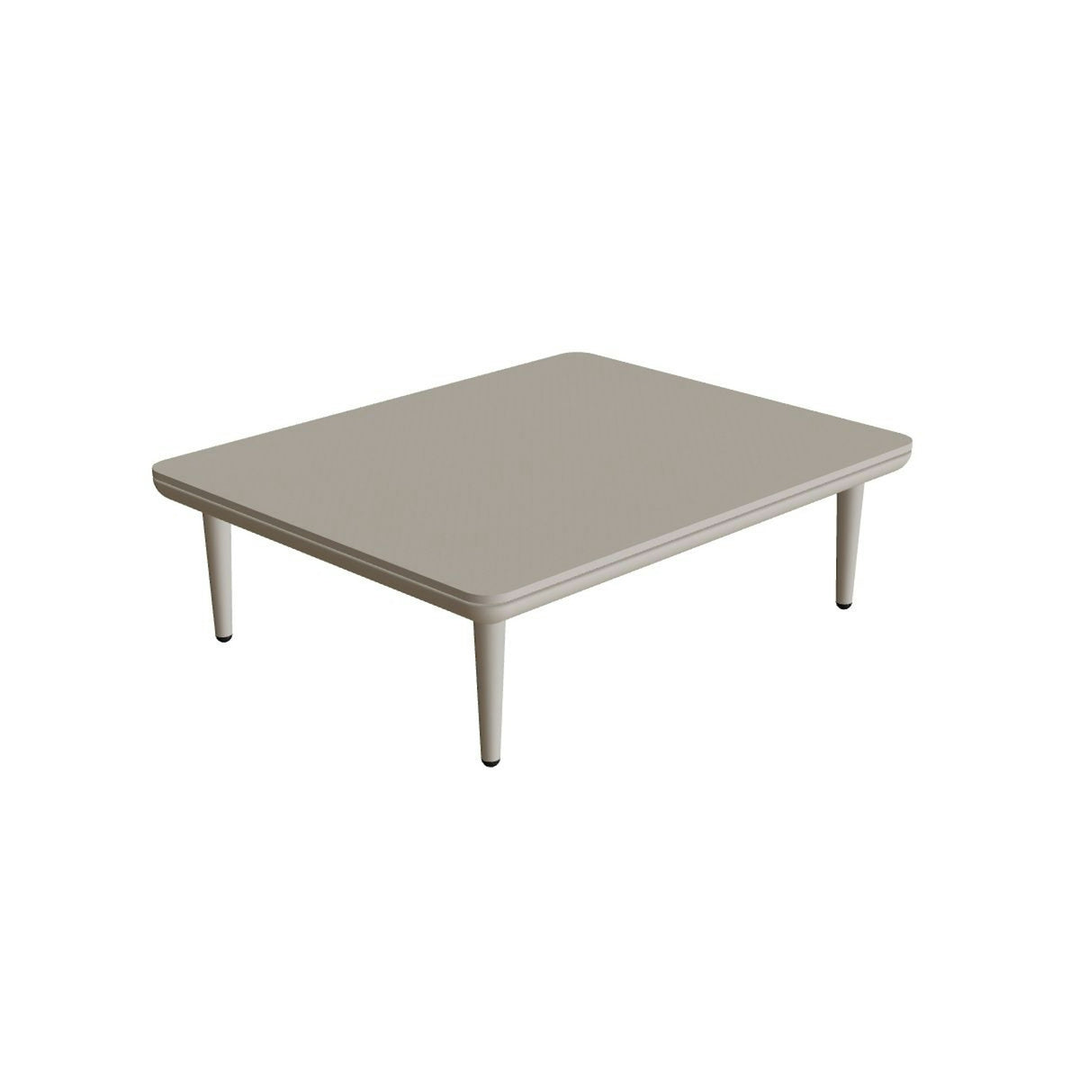 Royal Botania Styletto Lounge Tisch 72 x 90 cm – pebble · Keramik perlgrau (Pearl Grey)